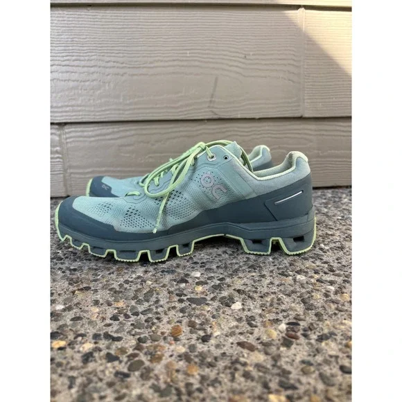 On Cloudventure Trail Running Shoes Women 7 Moss Olive Green Swiss Engineering - Picture 4 of 10